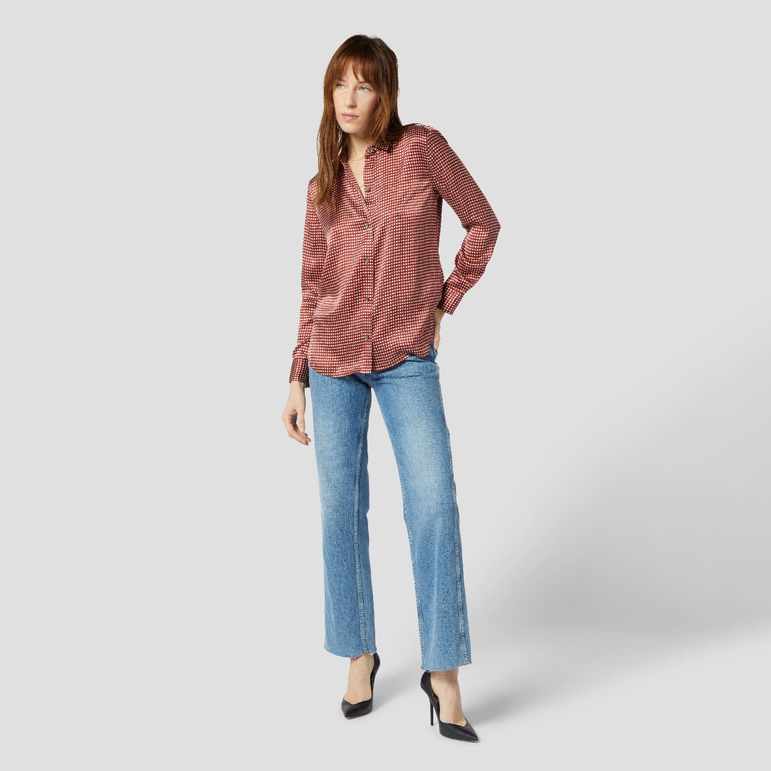 LEEMA SILK SATIN SHIRT sold by Equipment product image thumbnail 6
