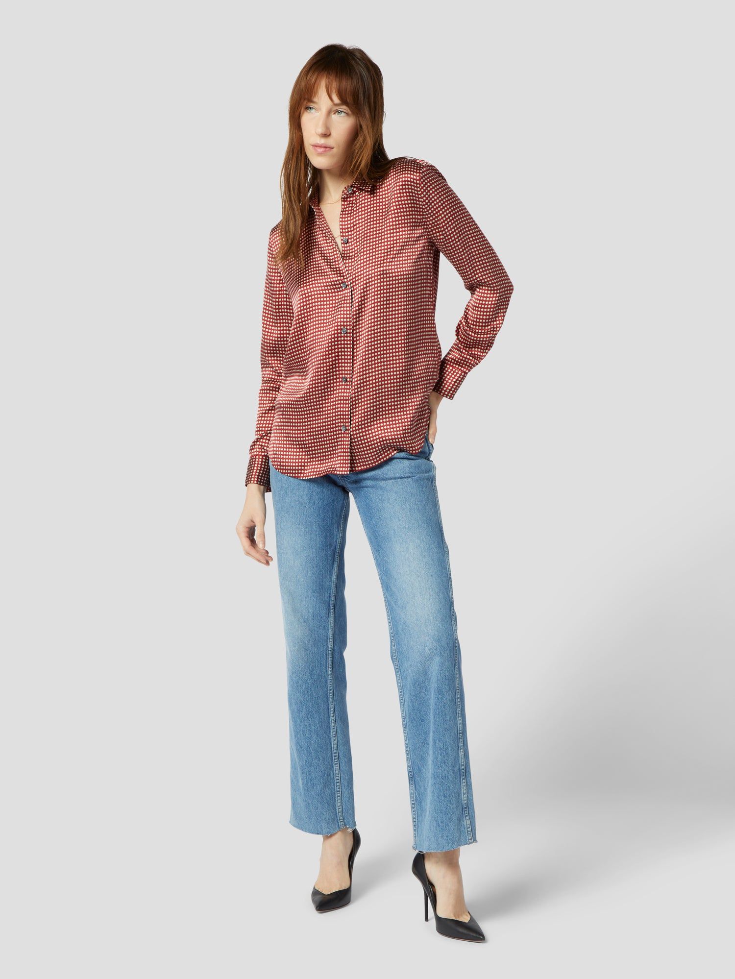 LEEMA SILK SATIN SHIRT sold by Equipment product image thumbnail 2