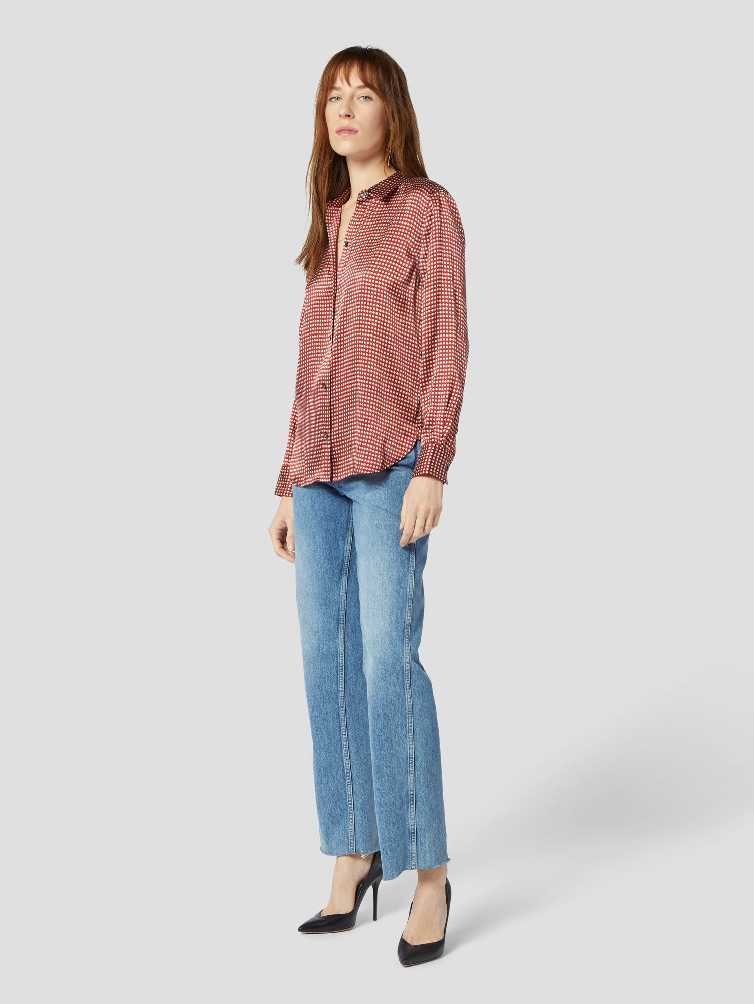 LEEMA SILK SATIN SHIRT sold by Equipment product image thumbnail 4