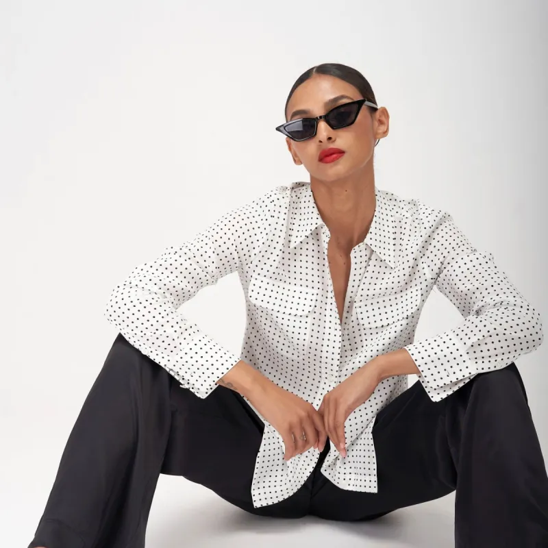 Slim Signature Silk Shirt sold by Equipment