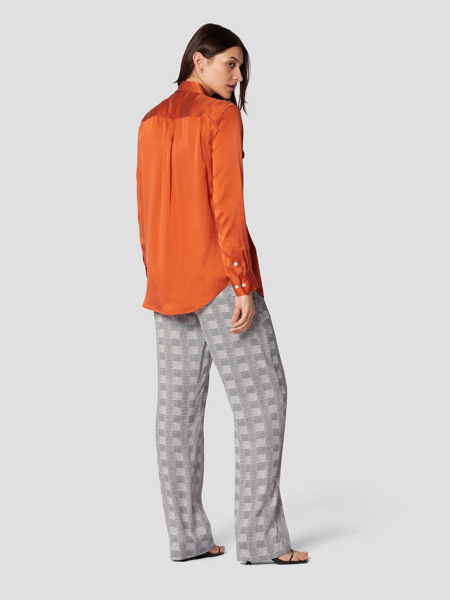 SIGNATURE SILK SATIN SHIRT sold by Equipment product image thumbnail 5