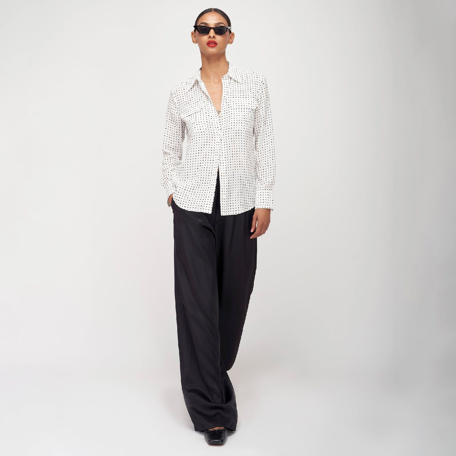 Slim Signature Silk Shirt sold by Equipment product image thumbnail 2
