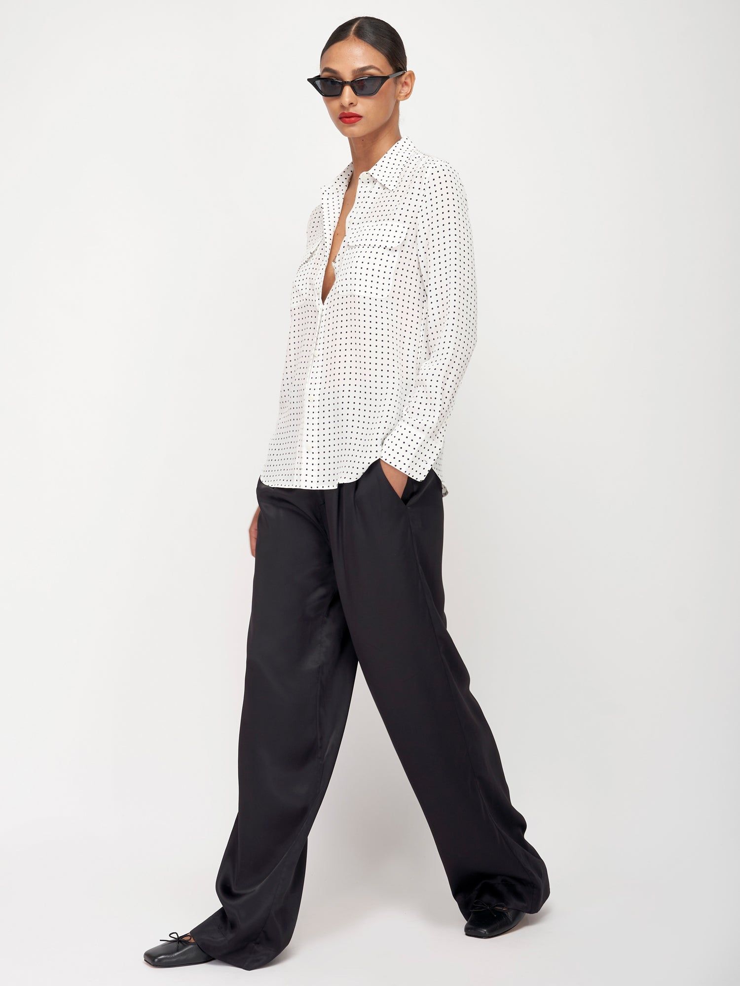 Slim Signature Silk Shirt sold by Equipment product image thumbnail 3