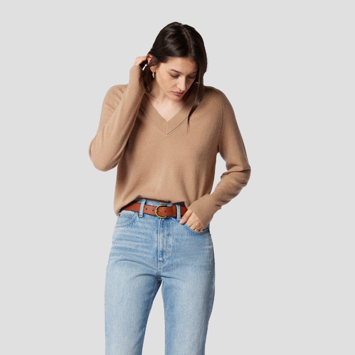 Madalene V-Neck Cashmere Sweater sold by Equipment product image thumbnail 7