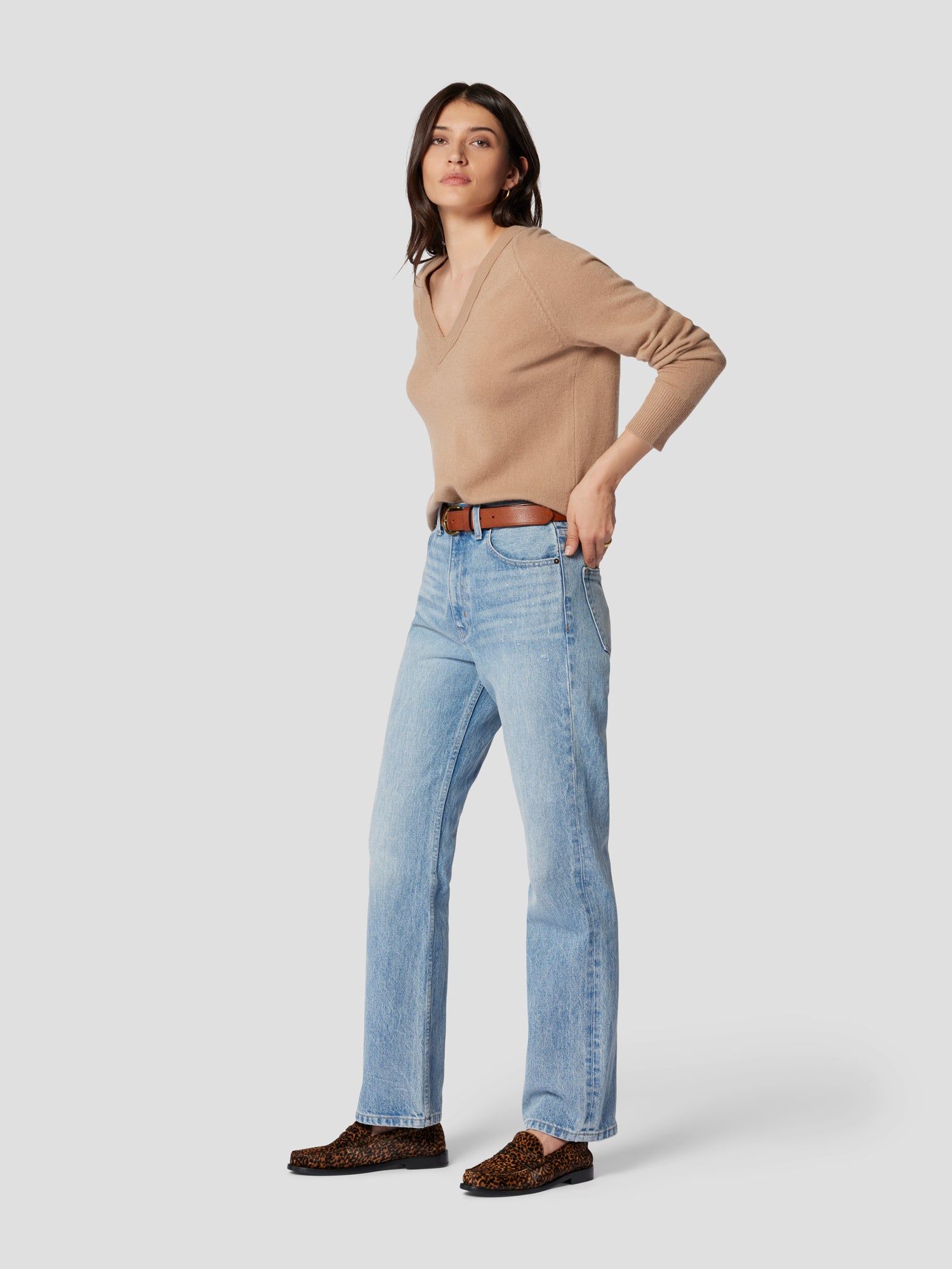 Madalene V-Neck Cashmere Sweater sold by Equipment product image thumbnail 2