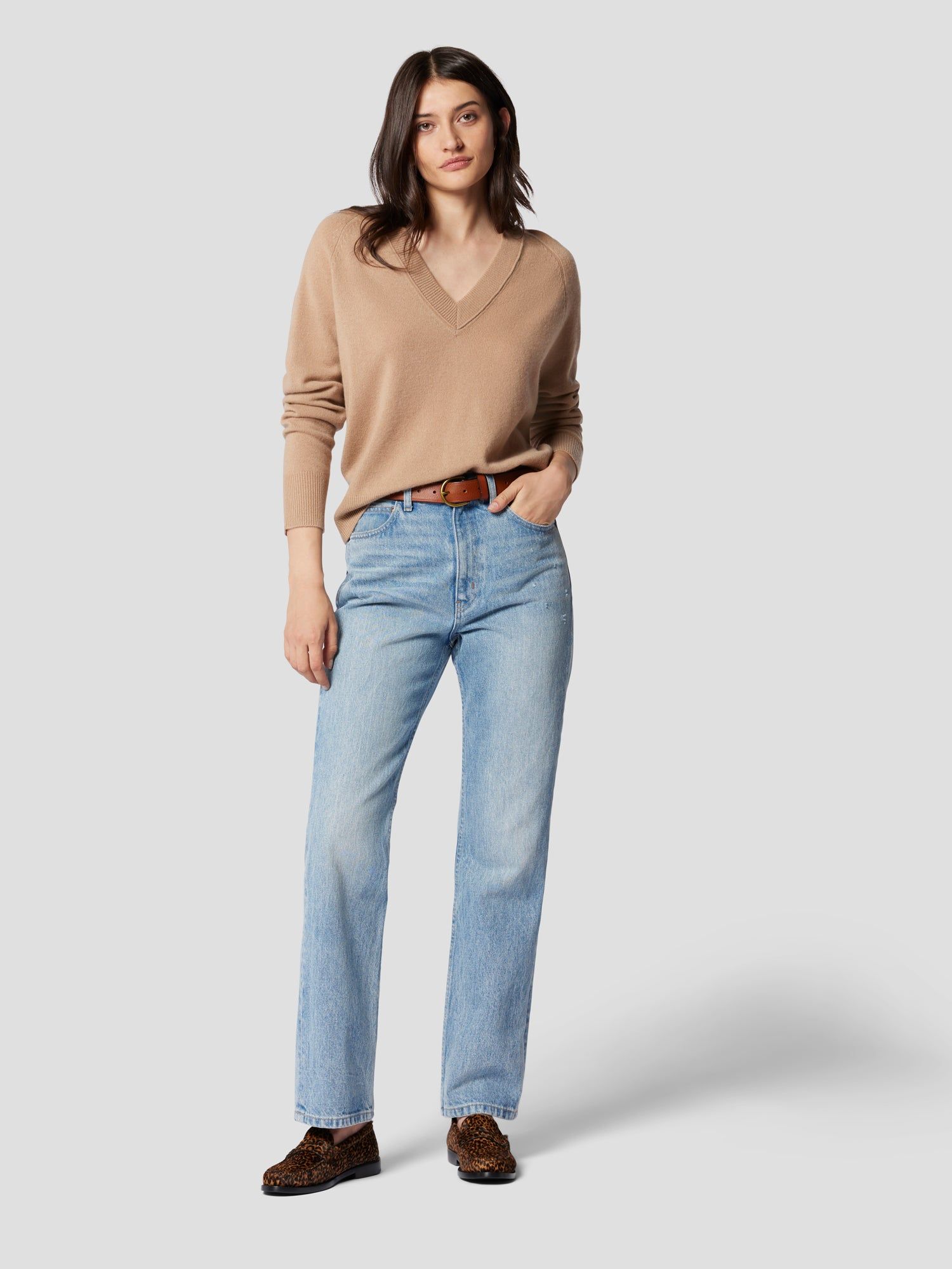 Madalene V-Neck Cashmere Sweater sold by Equipment product image thumbnail 6
