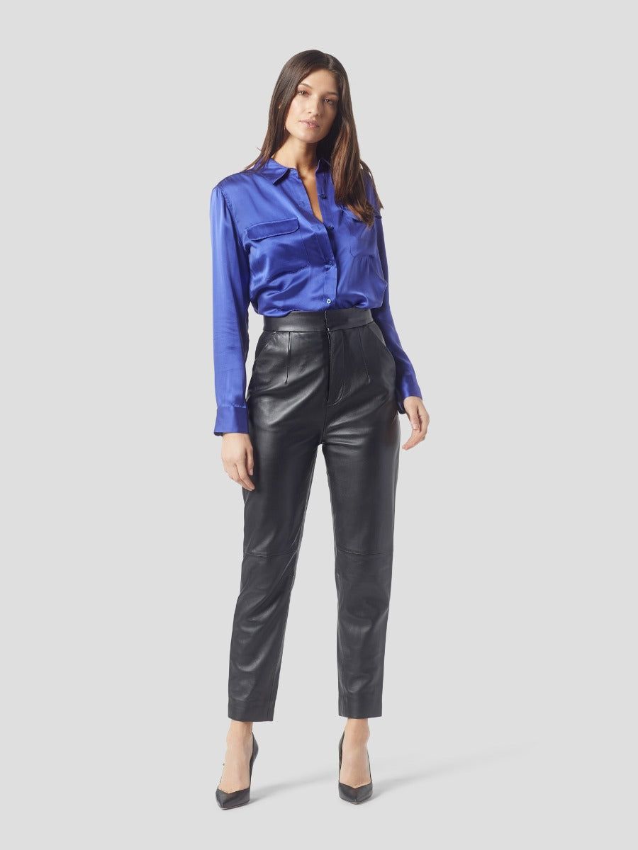 SIGNATURE SILK SATIN SHIRT sold by Equipment