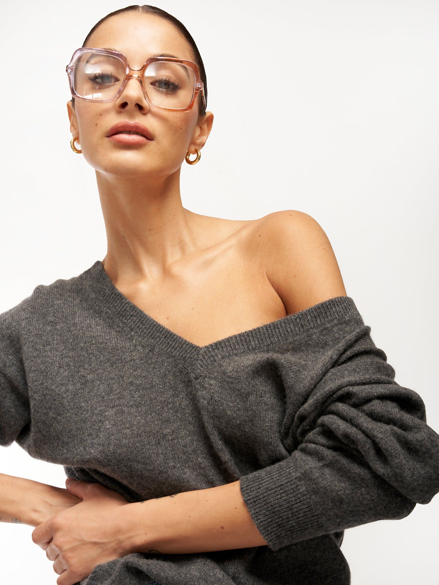 Lilou V-Neck Cashmere Sweater sold by Equipment