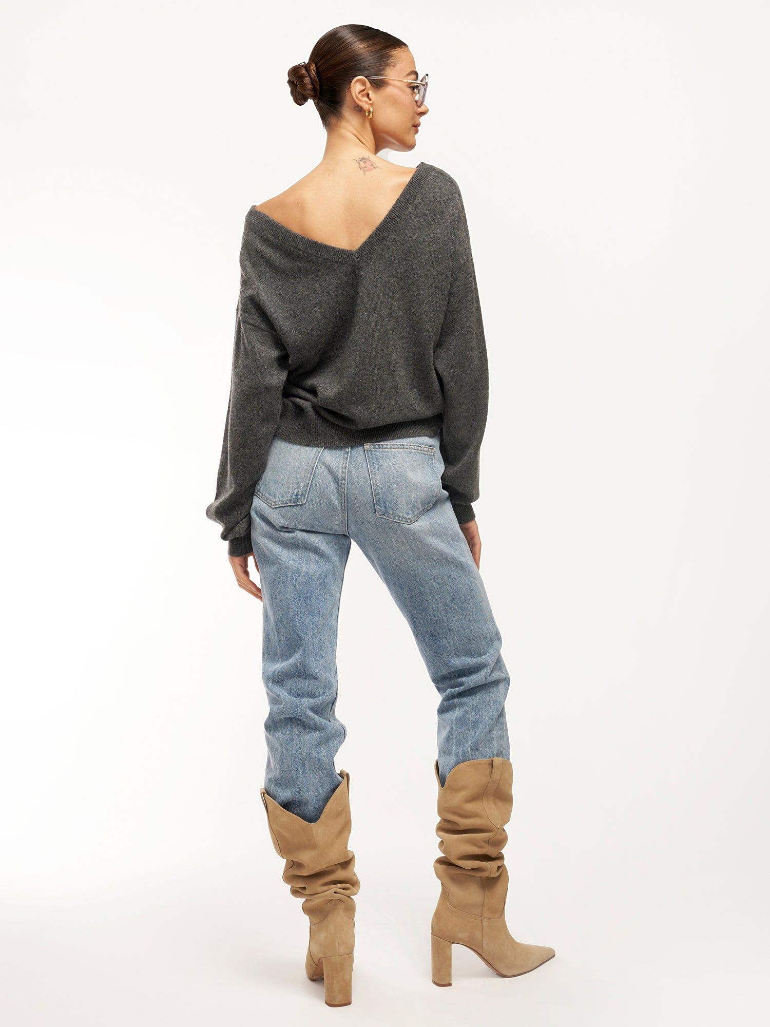 Lilou V-Neck Cashmere Sweater sold by Equipment product image thumbnail 4