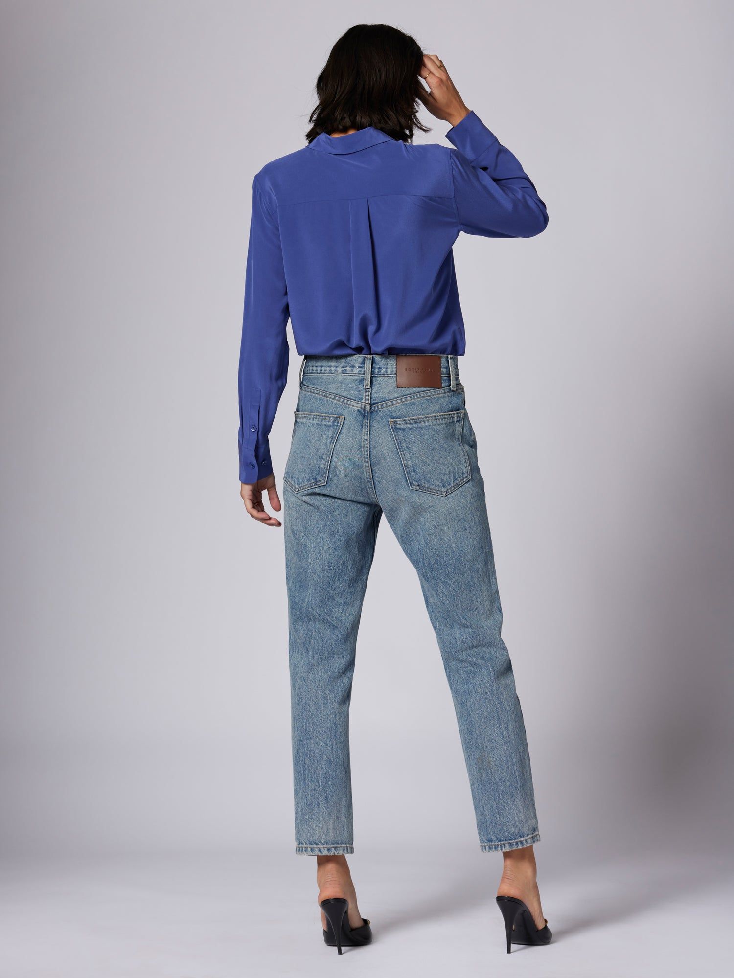 Slim Signature Silk Shirt sold by Equipment product image thumbnail 4