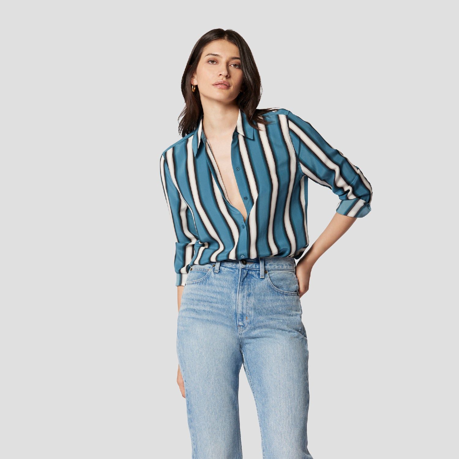 ESSENTIAL SILK SHIRT sold by Equipment product image thumbnail 7