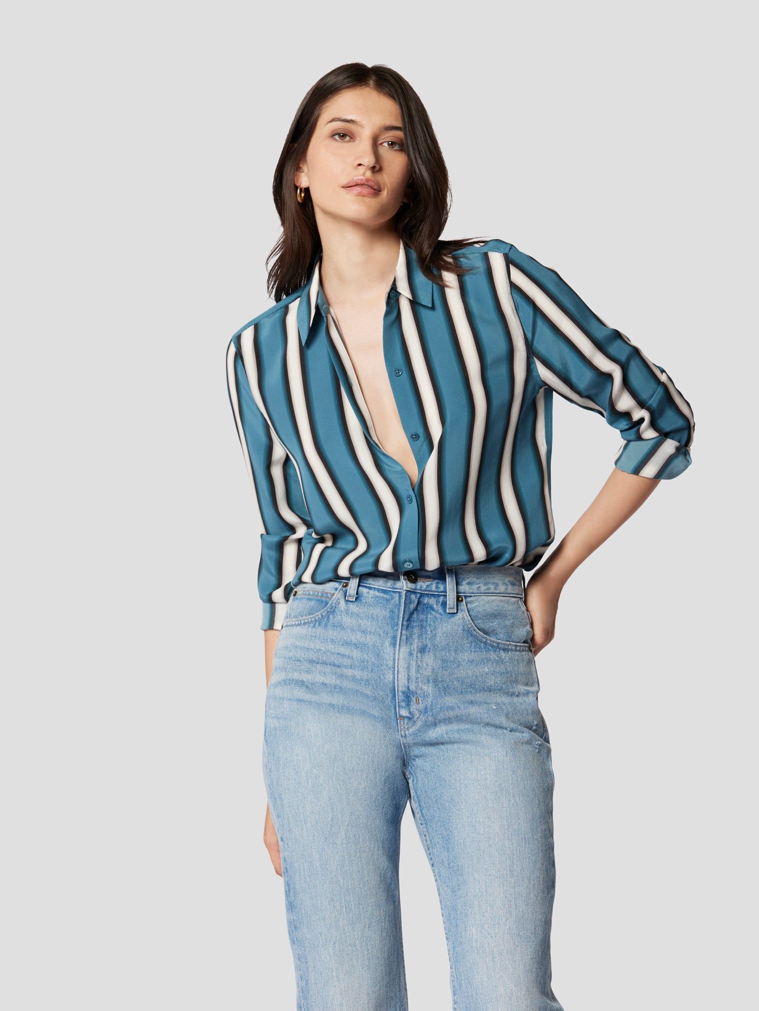 ESSENTIAL SILK SHIRT sold by Equipment product image thumbnail 3