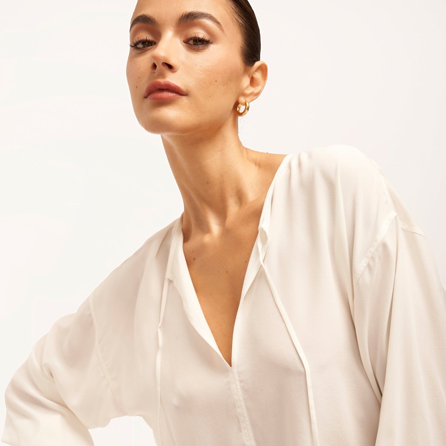 Hailey Long Sleeve Silk Shirt sold by Equipment product image thumbnail 5