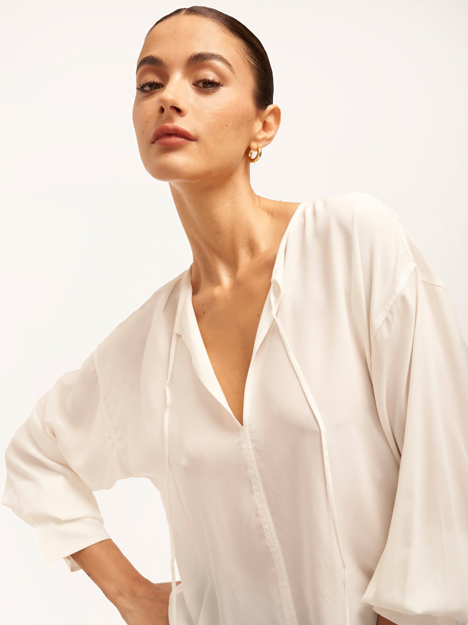 Hailey Long Sleeve Silk Shirt sold by Equipment