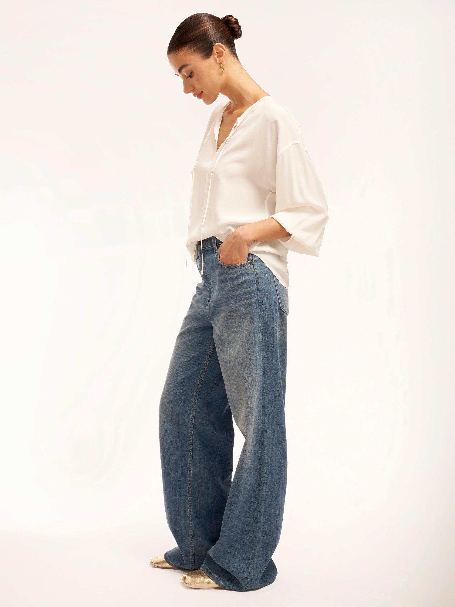 Hailey Long Sleeve Silk Shirt sold by Equipment product image thumbnail 3