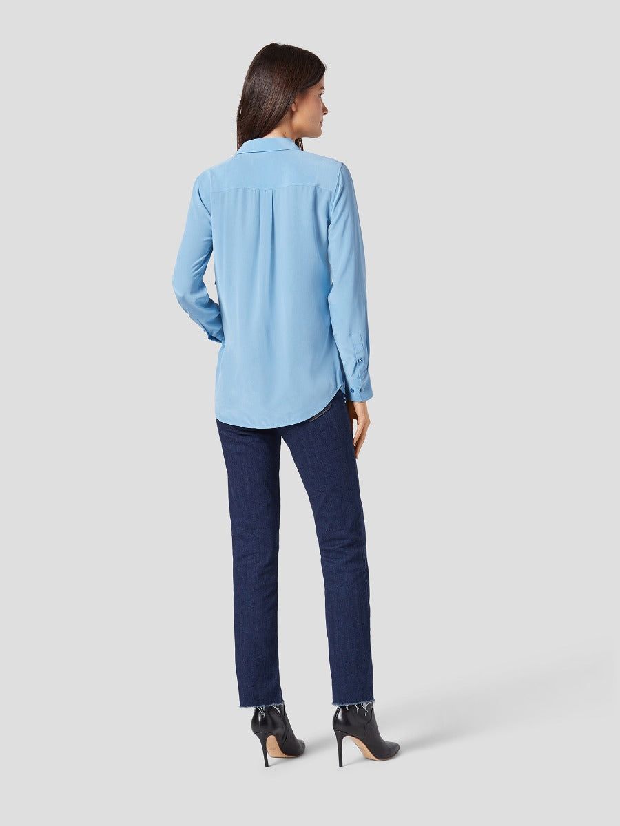 SLIM SIGNATURE SILK SHIRT sold by Equipment product image thumbnail 4