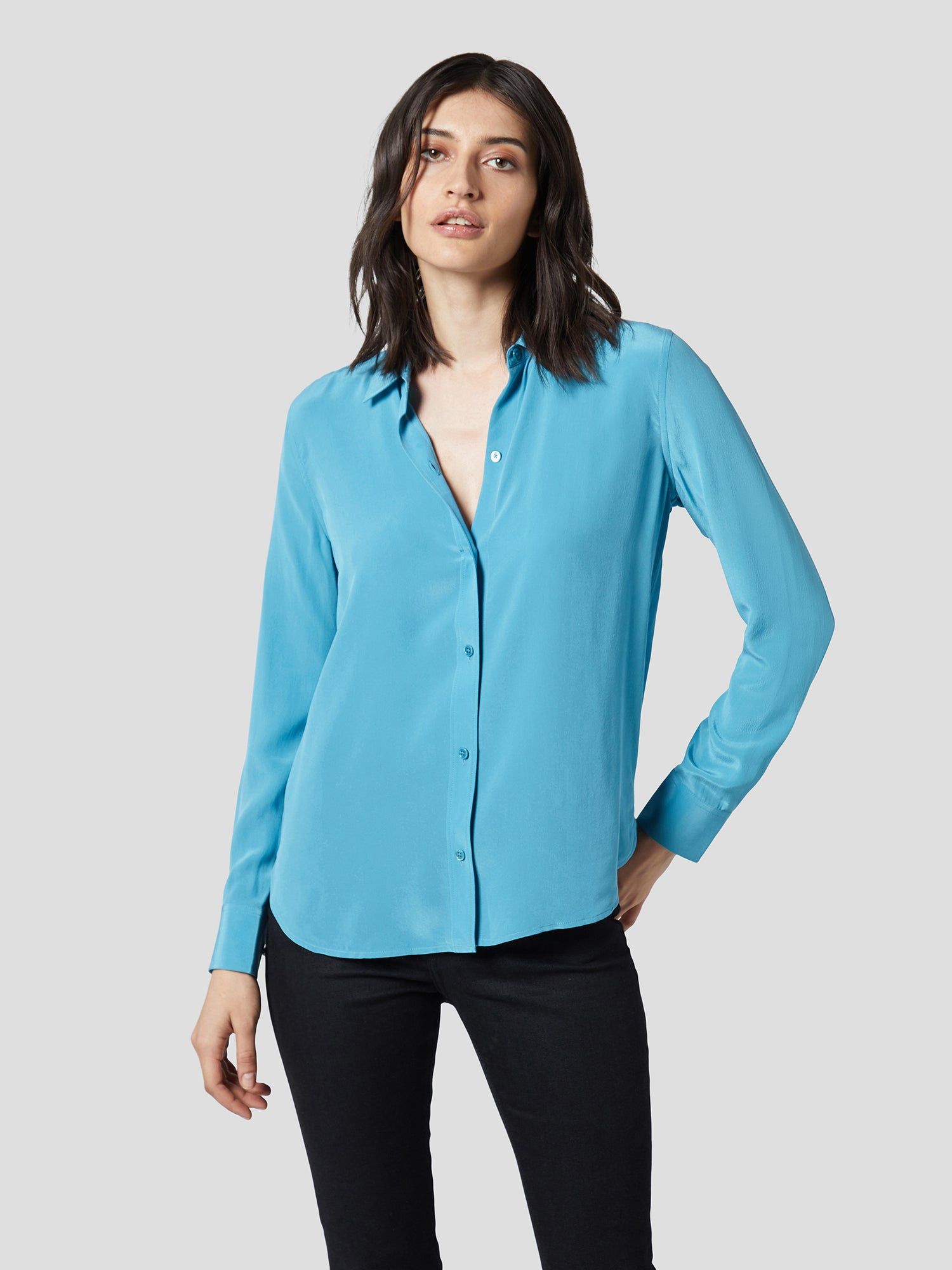 LEEMA SILK SHIRT sold by Equipment