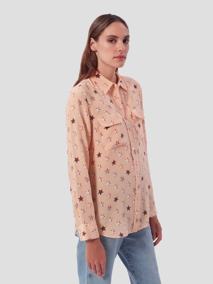 Slim Signature Silk Shirt sold by Equipment product image thumbnail 3