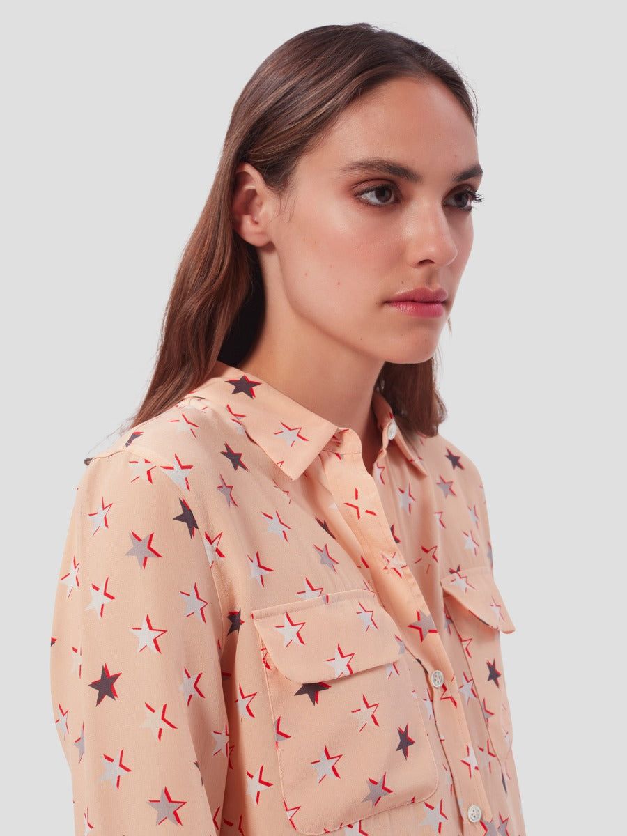 Slim Signature Silk Shirt sold by Equipment product image thumbnail 4