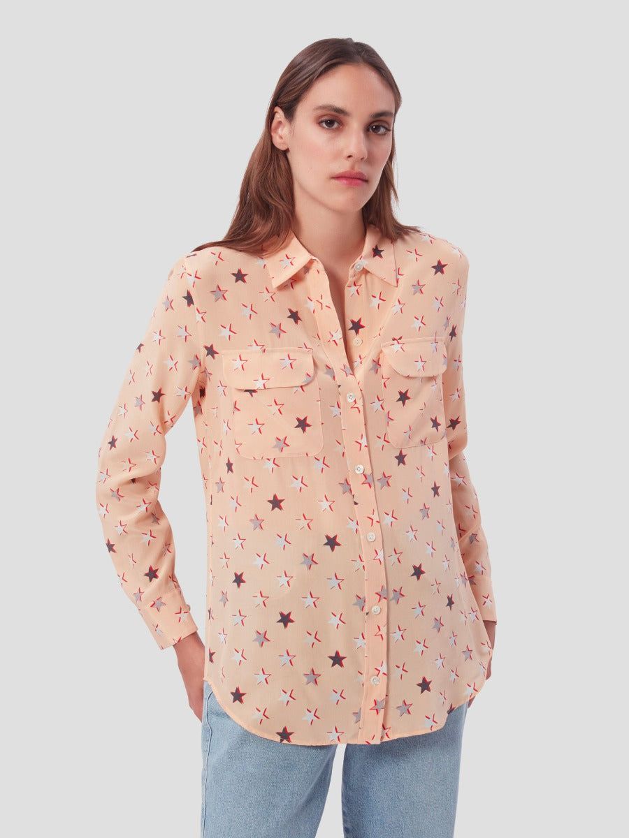 Slim Signature Silk Shirt sold by Equipment product image thumbnail 2