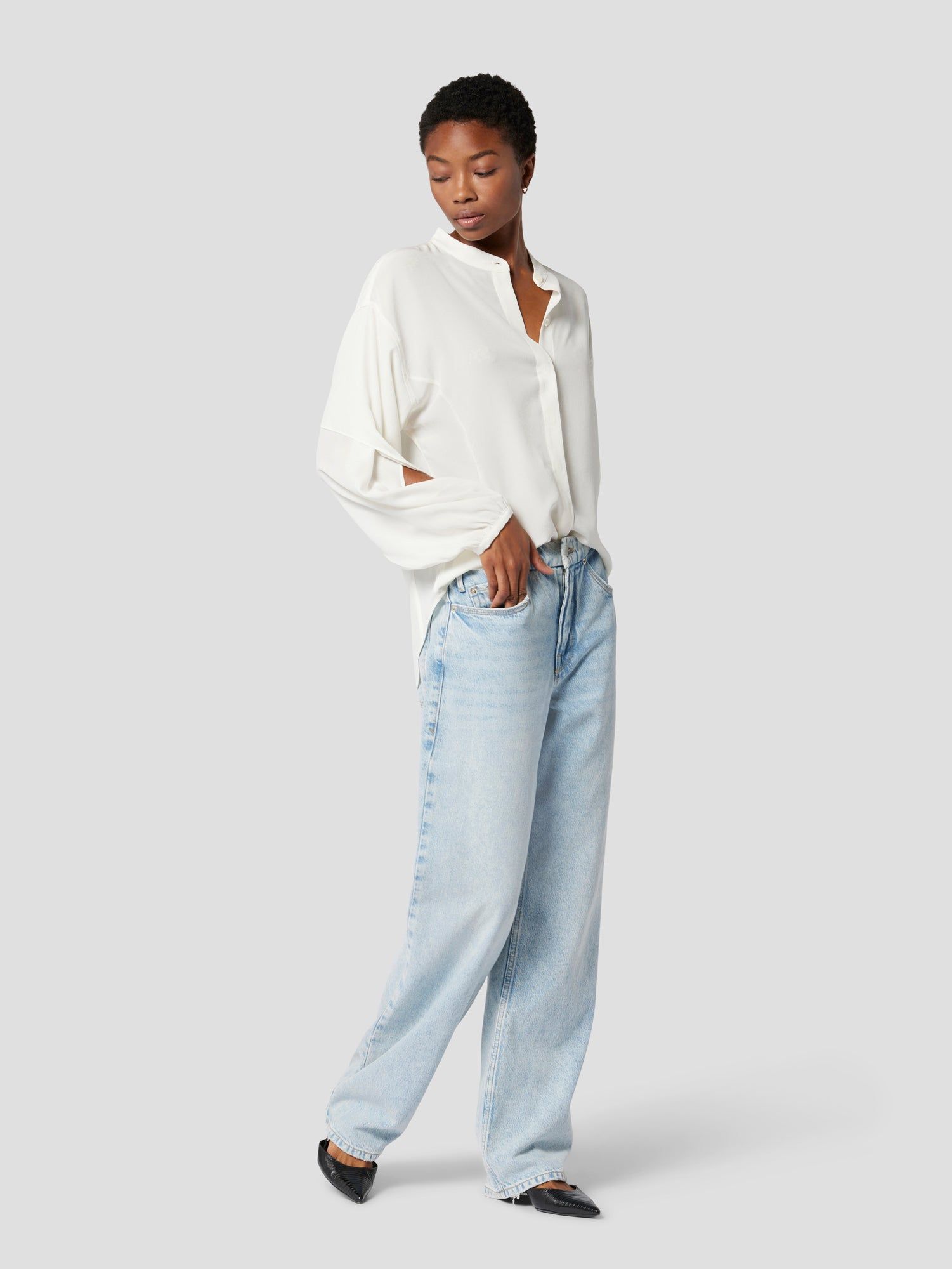 AMARA SILK SHIRT sold by Equipment product image thumbnail 4