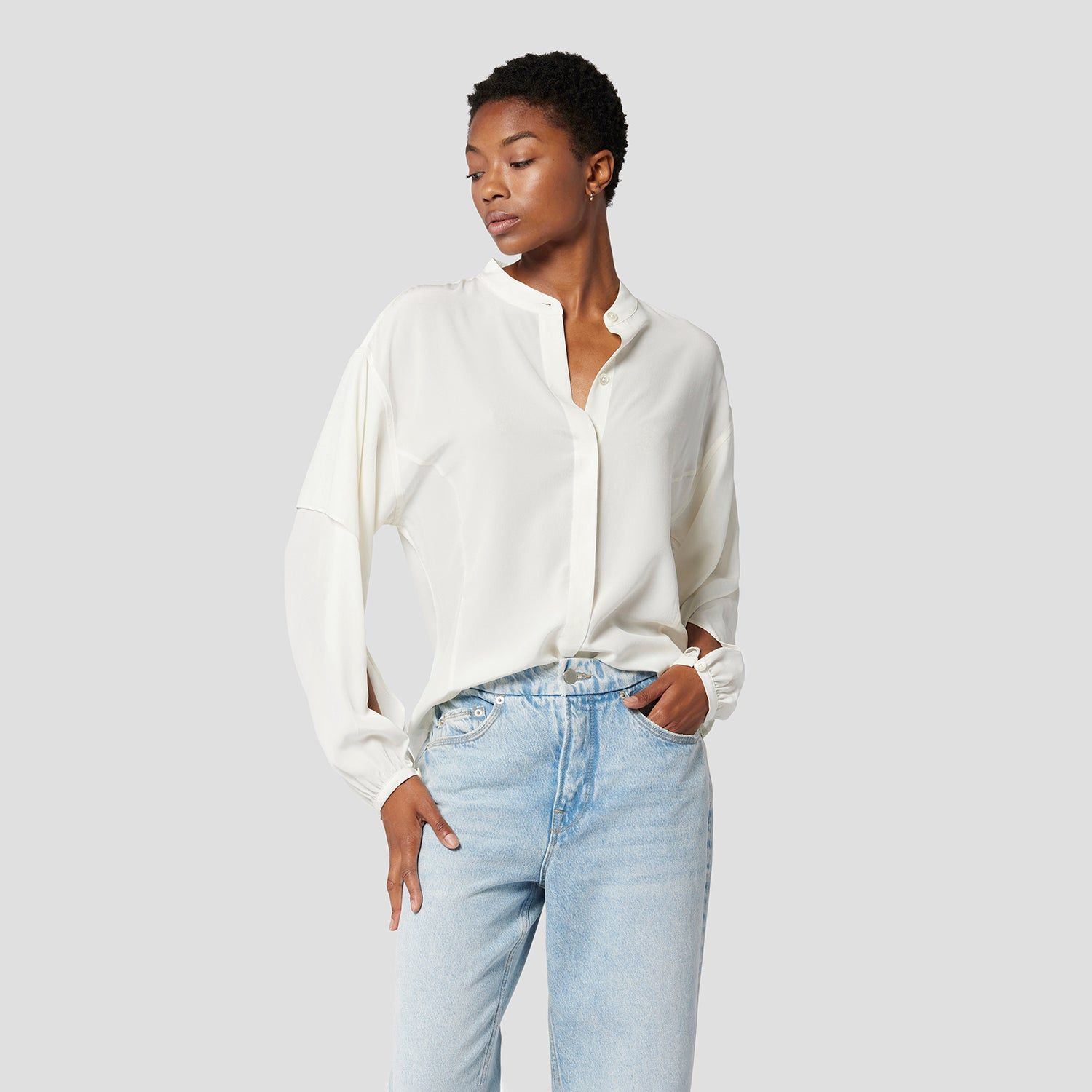 AMARA SILK SHIRT sold by Equipment product image thumbnail 7