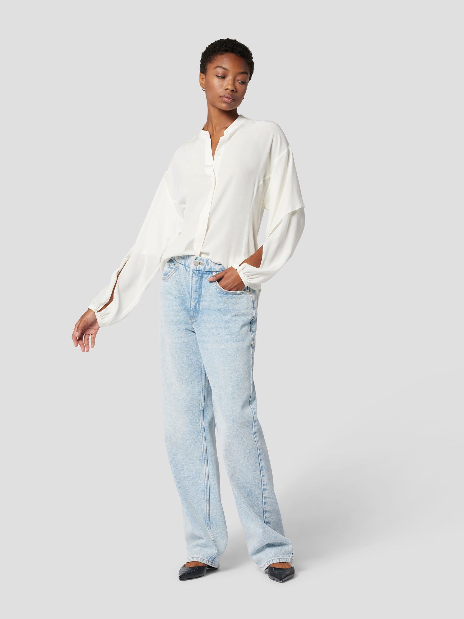 AMARA SILK SHIRT sold by Equipment product image thumbnail 2