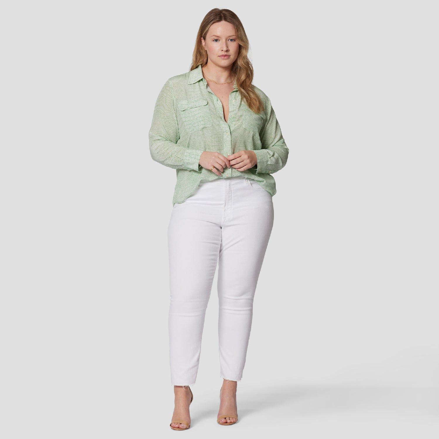 Slim Signature Silk Shirt sold by Equipment product image thumbnail 8