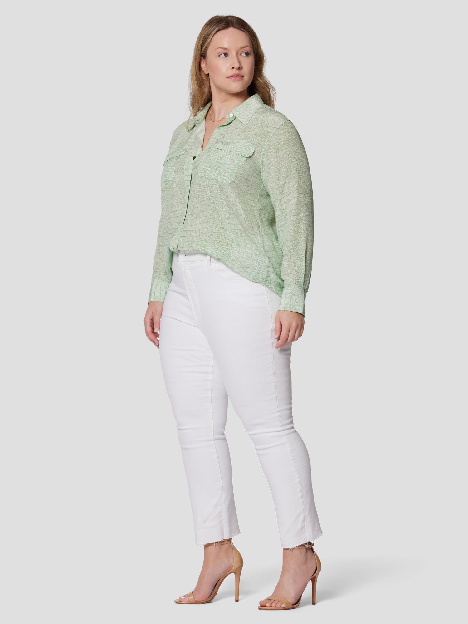 Slim Signature Silk Shirt sold by Equipment product image thumbnail 12