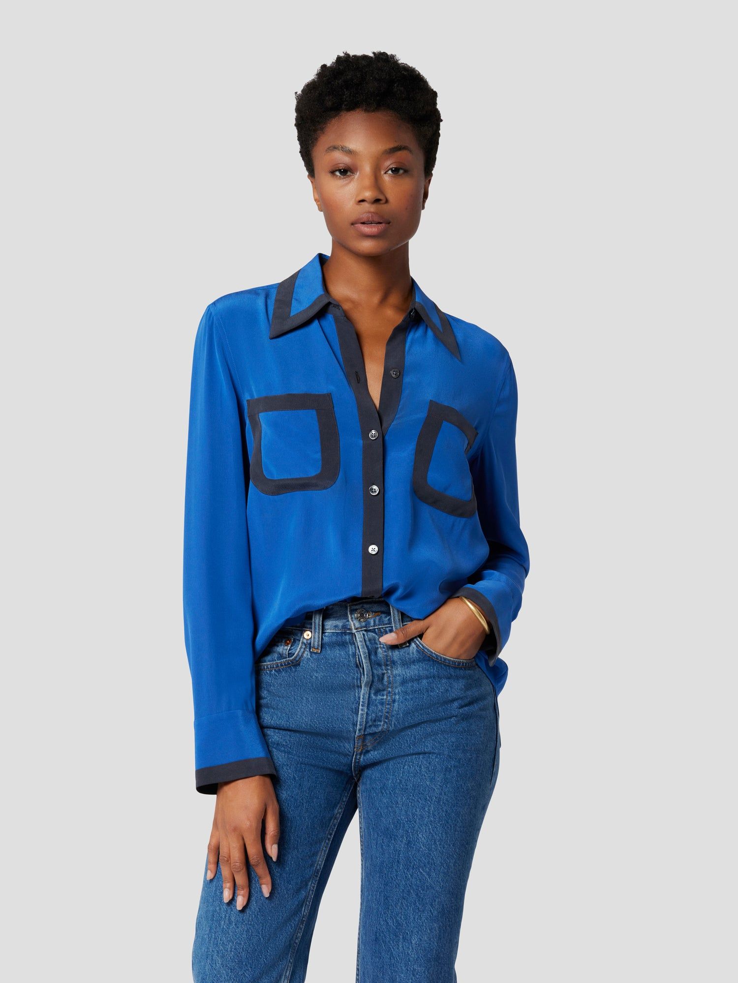 LEONCEL SILK SHIRT sold by Equipment product image thumbnail 3