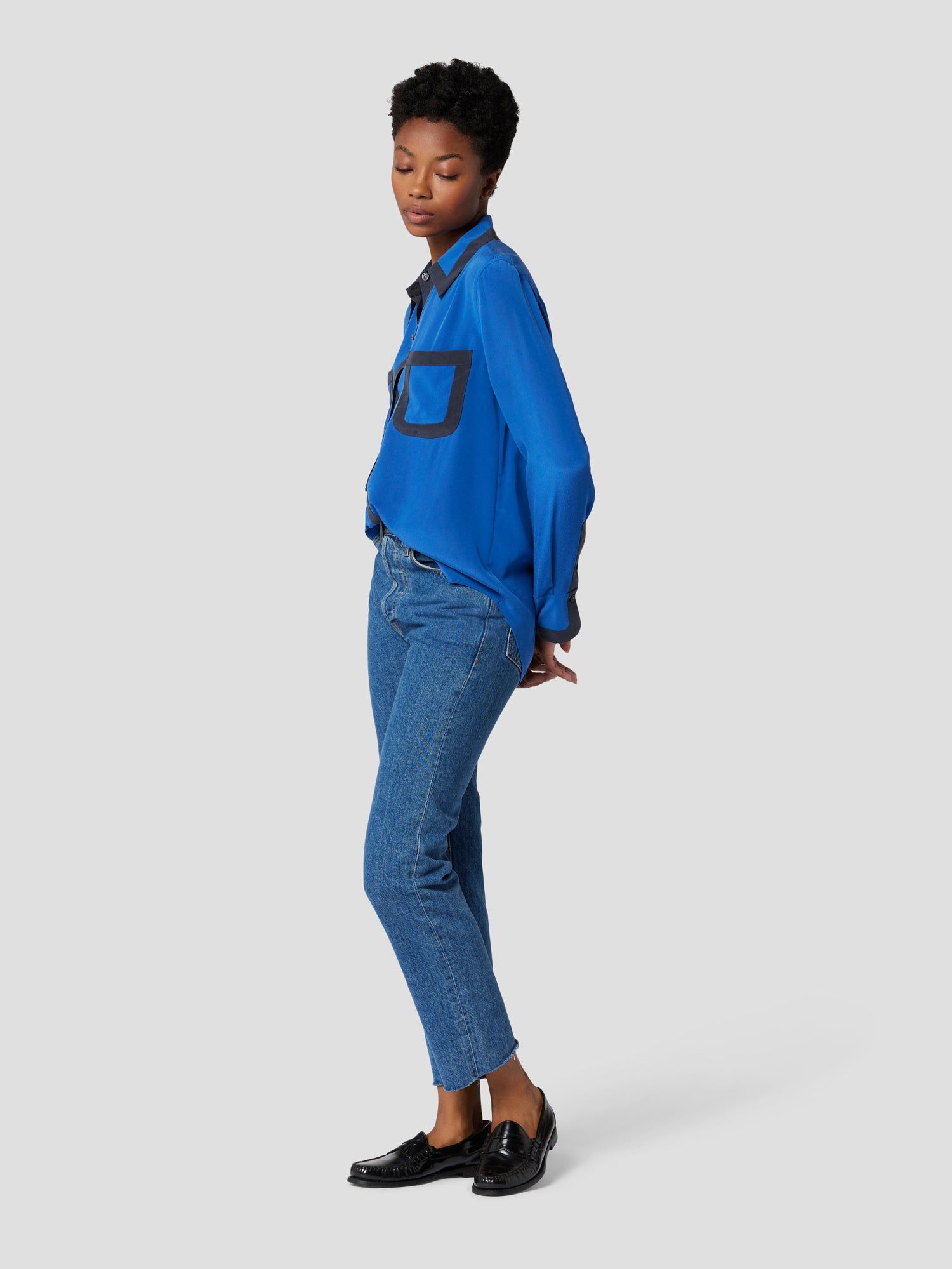 LEONCEL SILK SHIRT sold by Equipment product image thumbnail 4