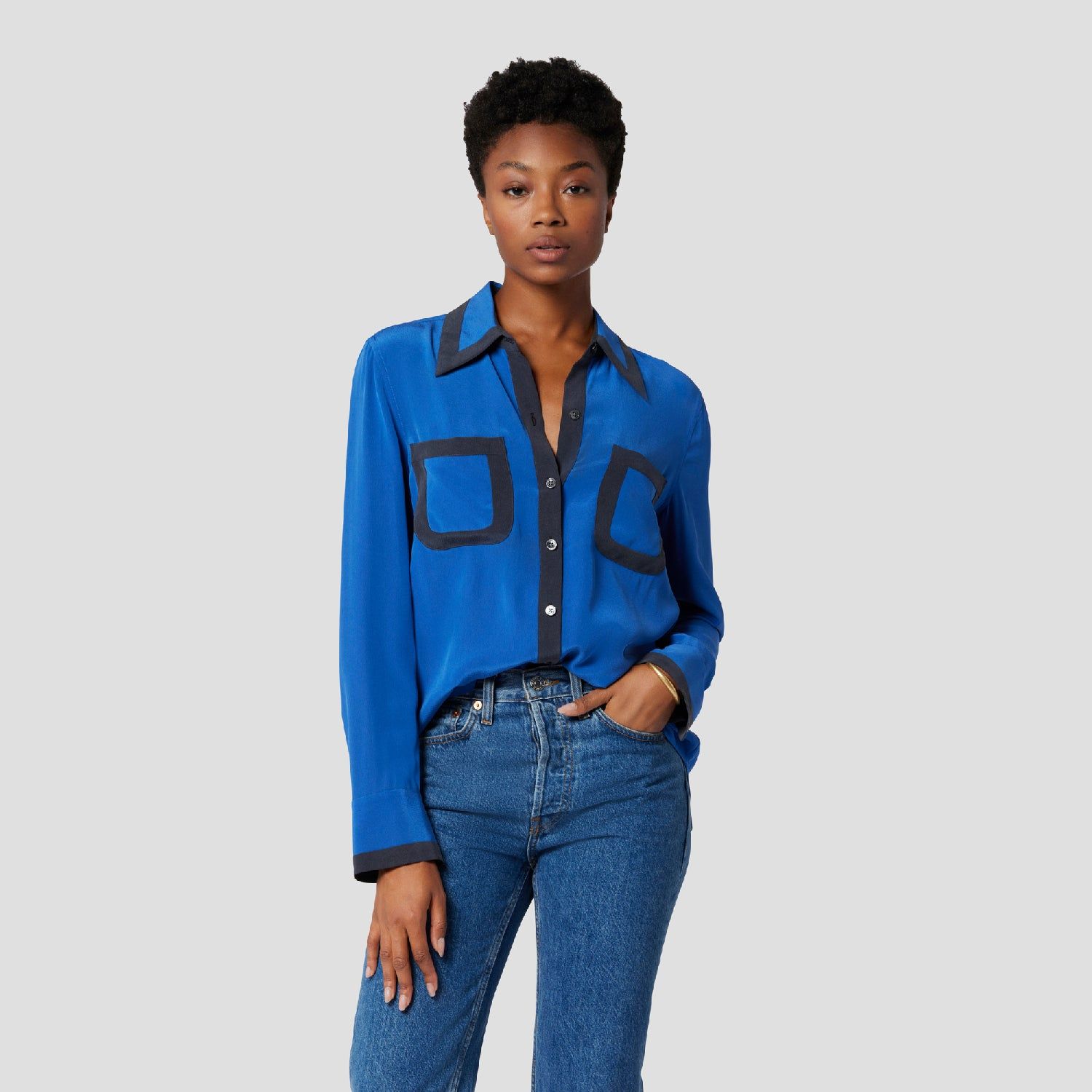 LEONCEL SILK SHIRT sold by Equipment product image thumbnail 7