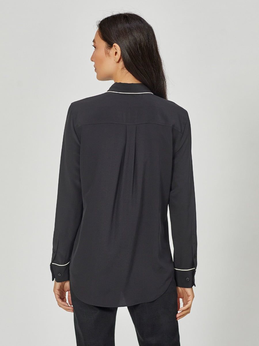 SLIM SIGNATURE SILK SHIRT sold by Equipment product image thumbnail 3