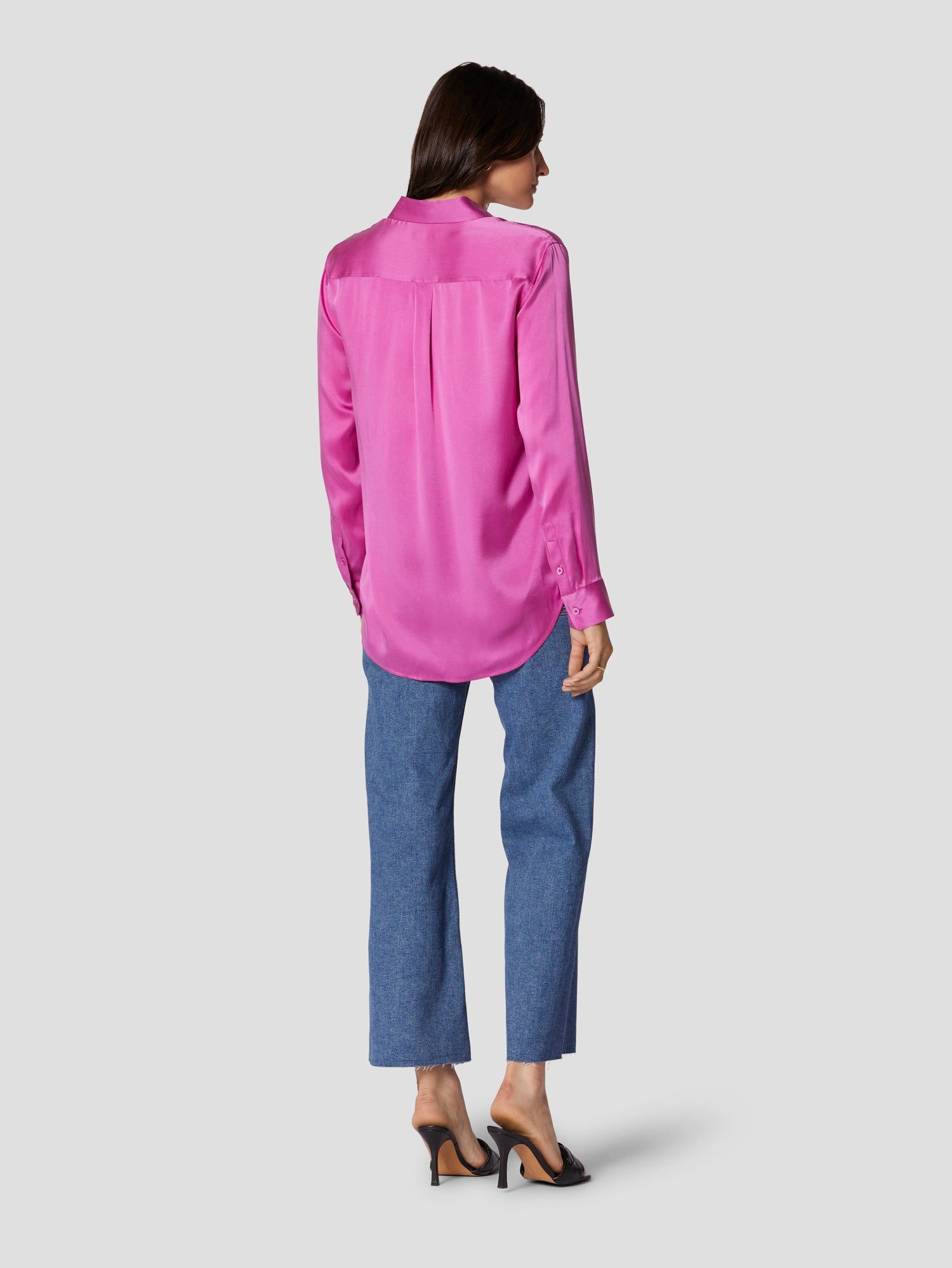 SIGNATURE SILK SATIN SHIRT sold by Equipment product image thumbnail 5