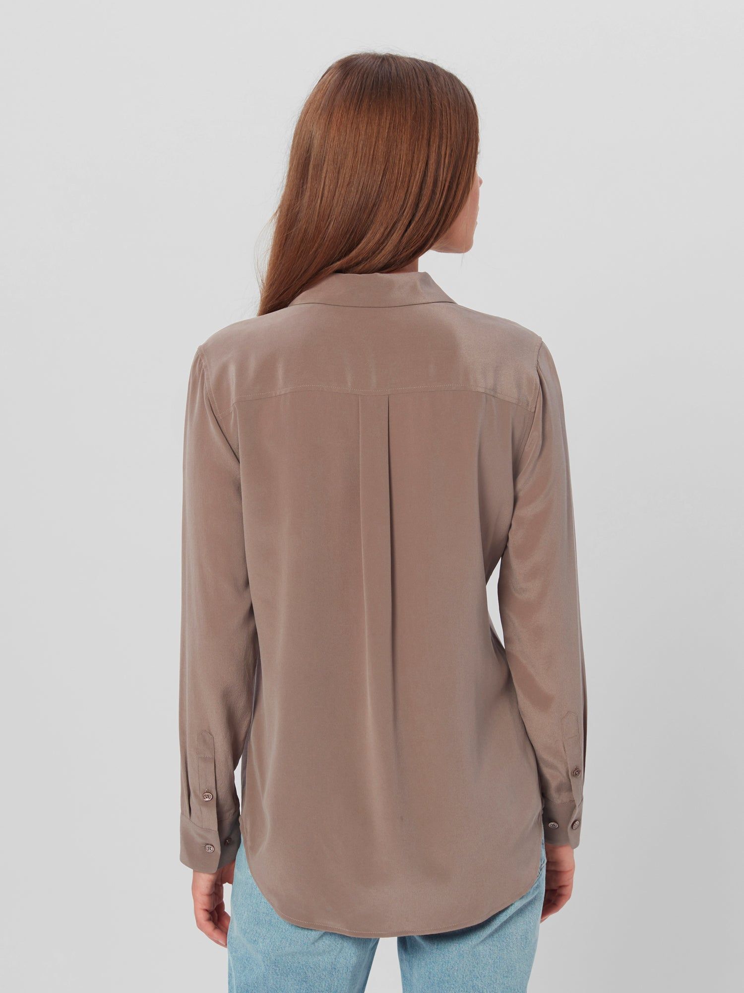 Slim Signature Silk Shirt sold by Equipment product image thumbnail 5