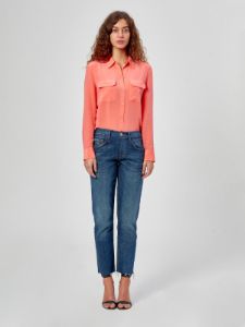 SLIM SIGNATURE SILK SHIRT sold by Equipment