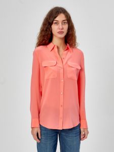 SLIM SIGNATURE SILK SHIRT sold by Equipment