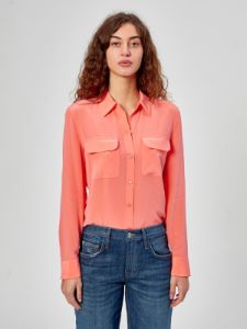 SLIM SIGNATURE SILK SHIRT sold by Equipment