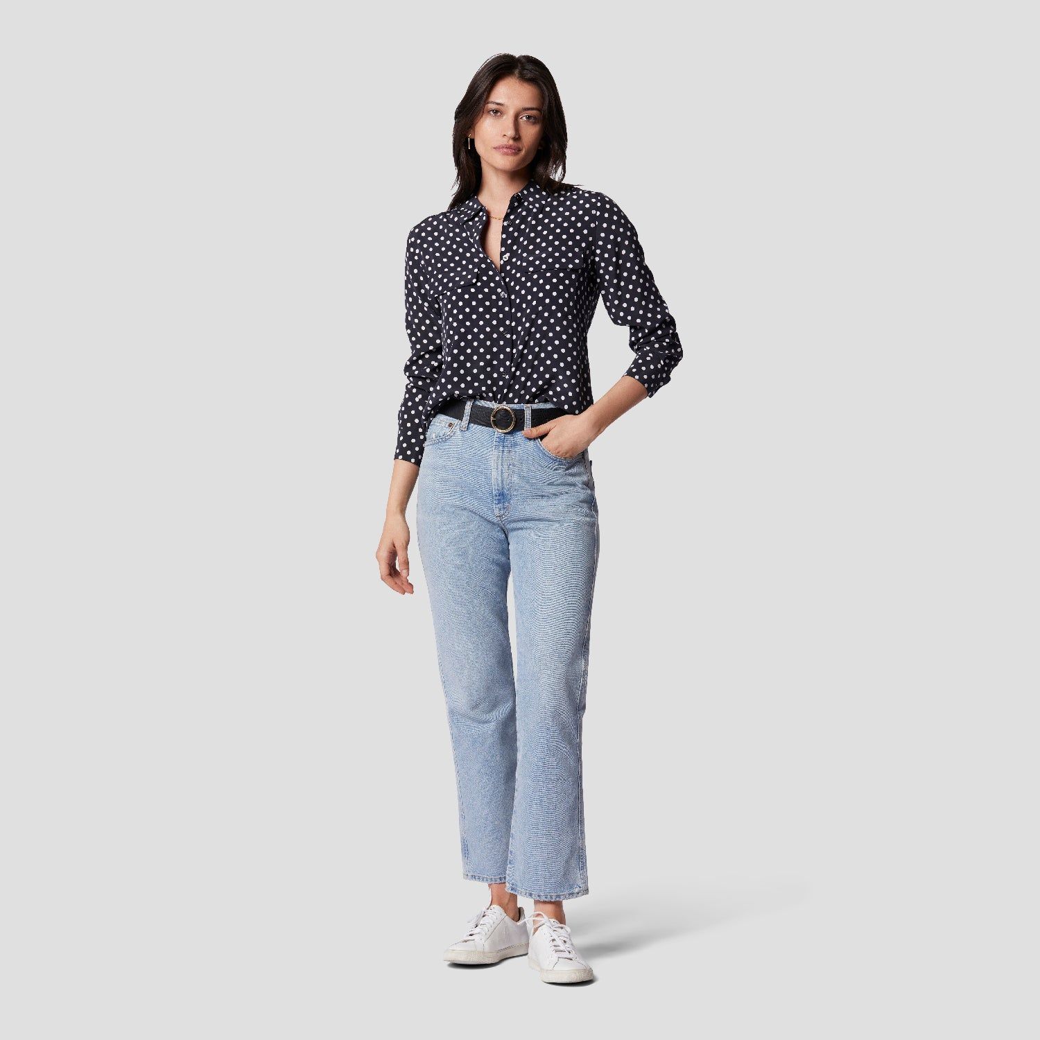 Slim Signature Silk Shirt sold by Equipment product image thumbnail 5