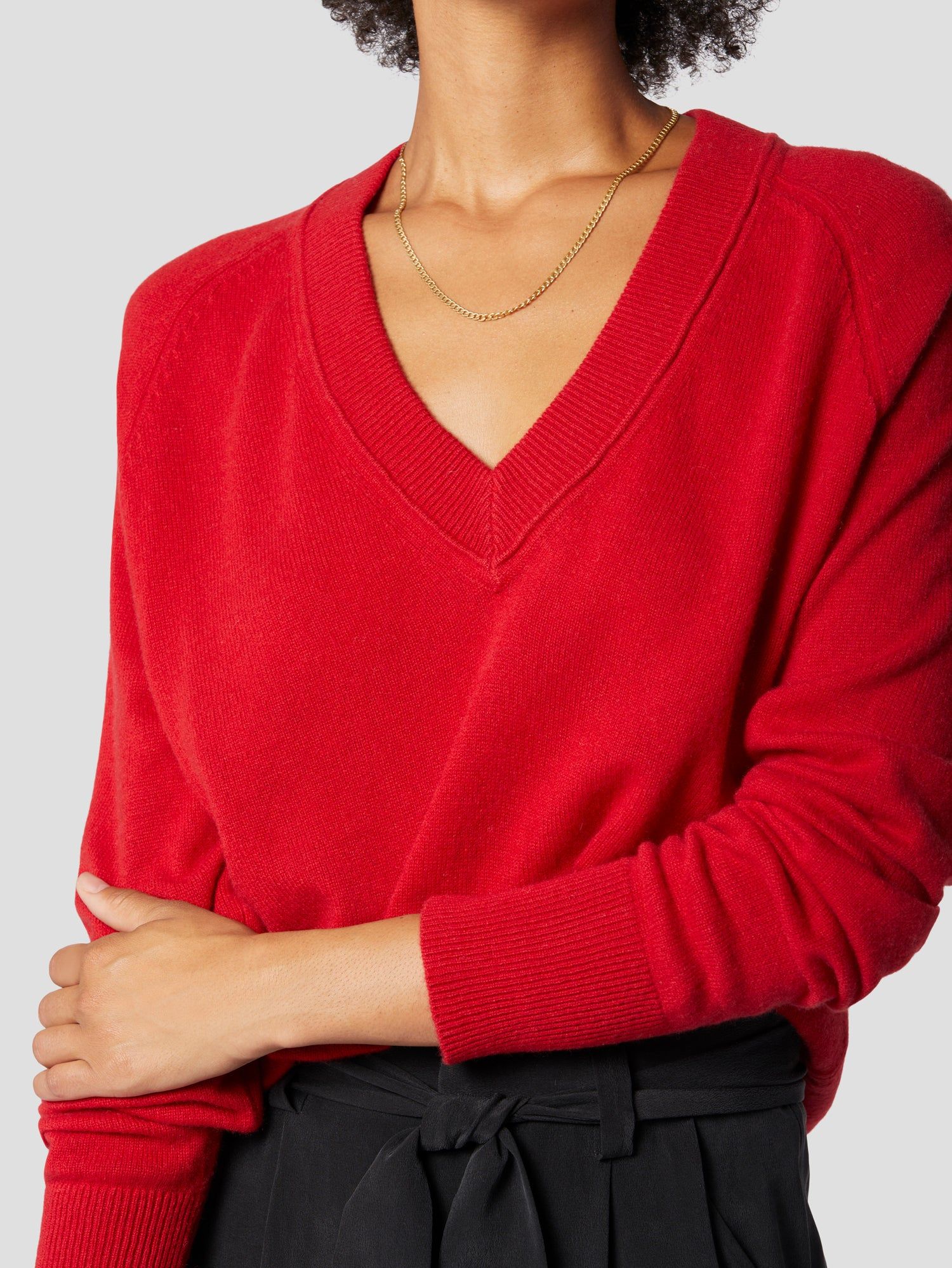 Madalene V-Neck Cashmere Sweater sold by Equipment