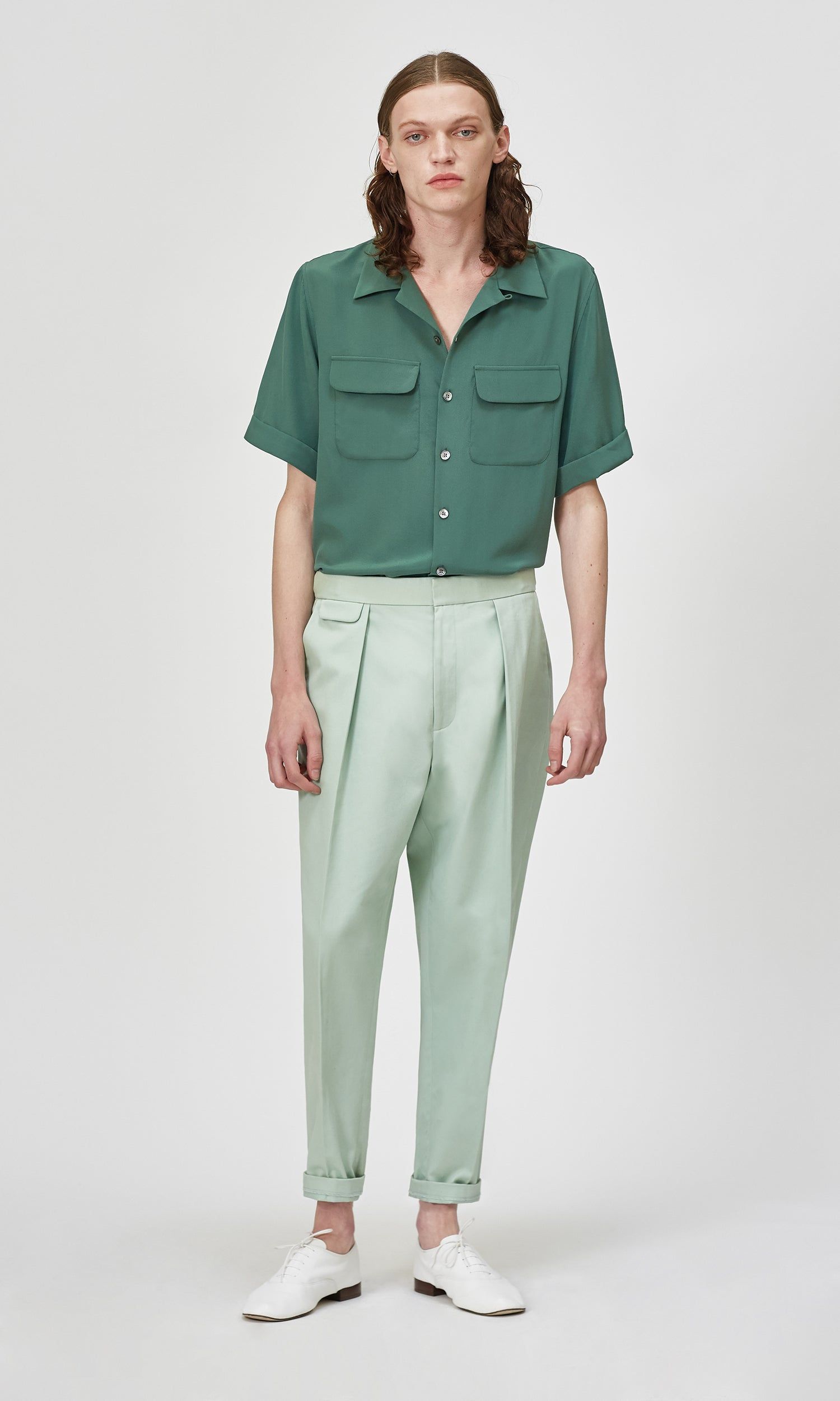 The Short Sleeve Original Silk Cuban Shirt sold by Equipment product image thumbnail 12