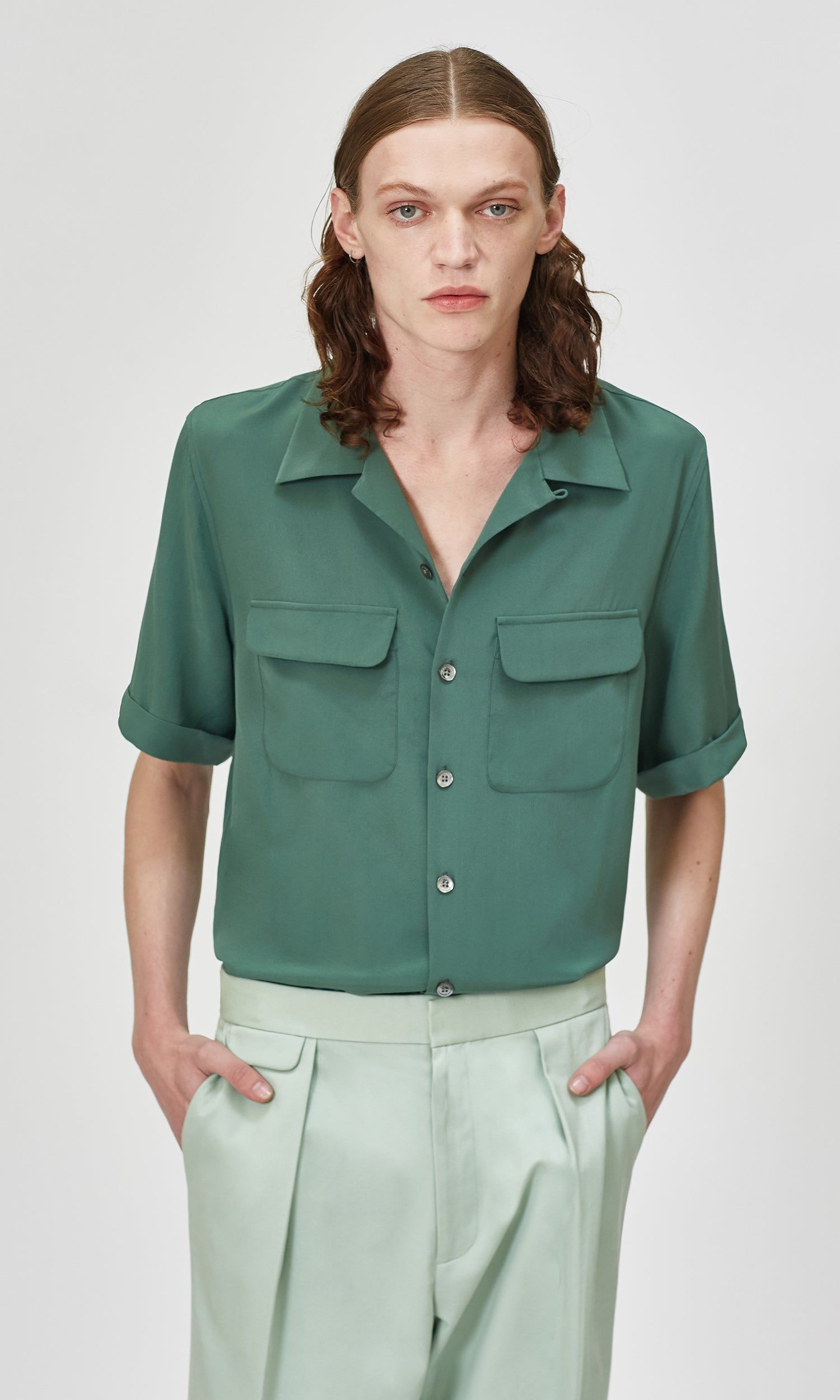 The Short Sleeve Original Silk Cuban Shirt sold by Equipment product image thumbnail 2