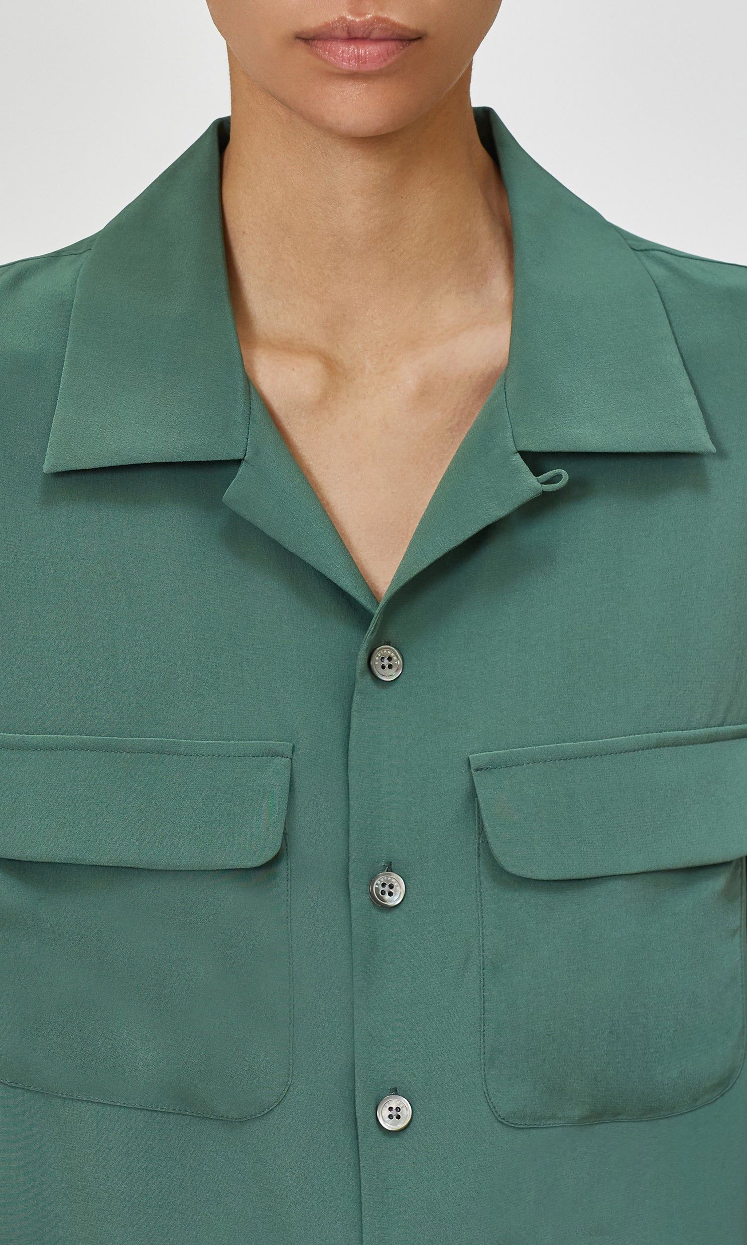 The Short Sleeve Original Silk Cuban Shirt sold by Equipment product image thumbnail 9