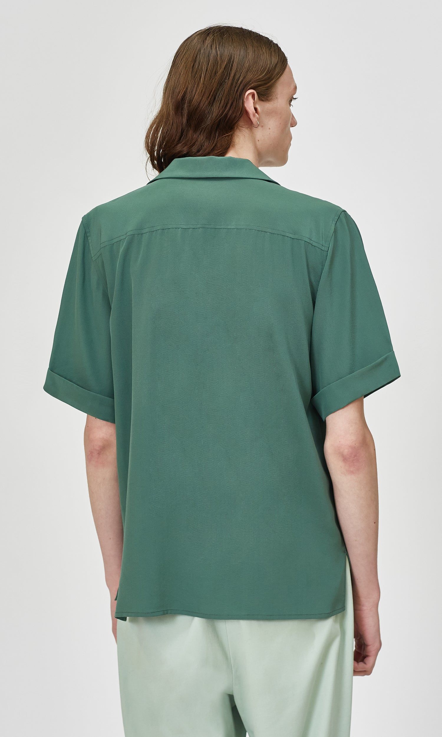 The Short Sleeve Original Silk Cuban Shirt sold by Equipment product image thumbnail 4