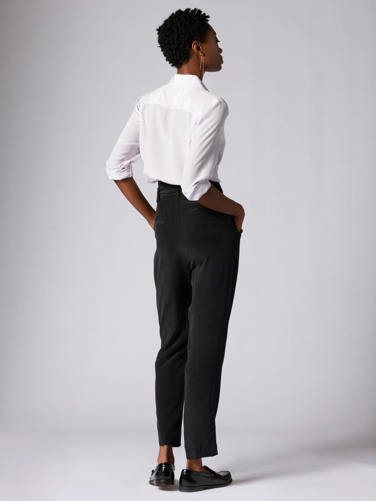 QUINNE LONG SLEEVE SILK SHIRT sold by Equipment product image thumbnail 4