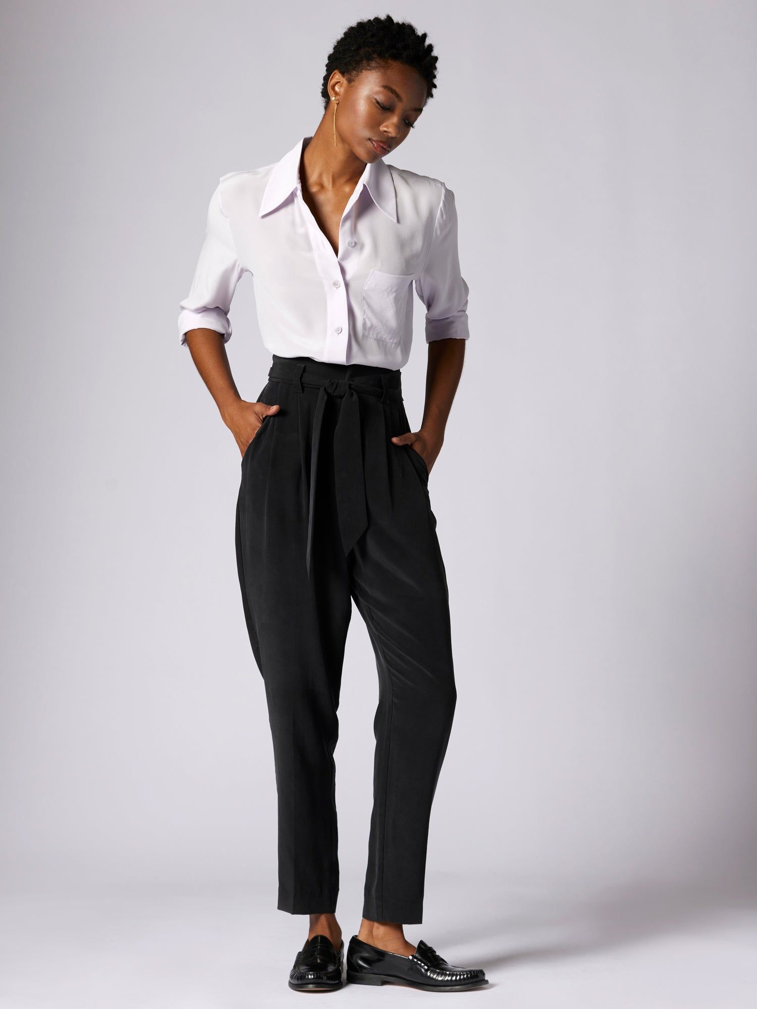 QUINNE LONG SLEEVE SILK SHIRT sold by Equipment product image thumbnail 2