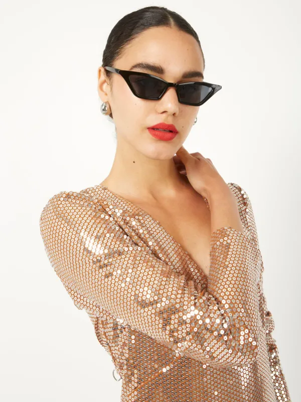 Kaila Long Sleeve Sequin Shirt sold by Equipment