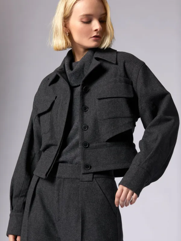 Gabrielle Wool Jacket sold by Equipment
