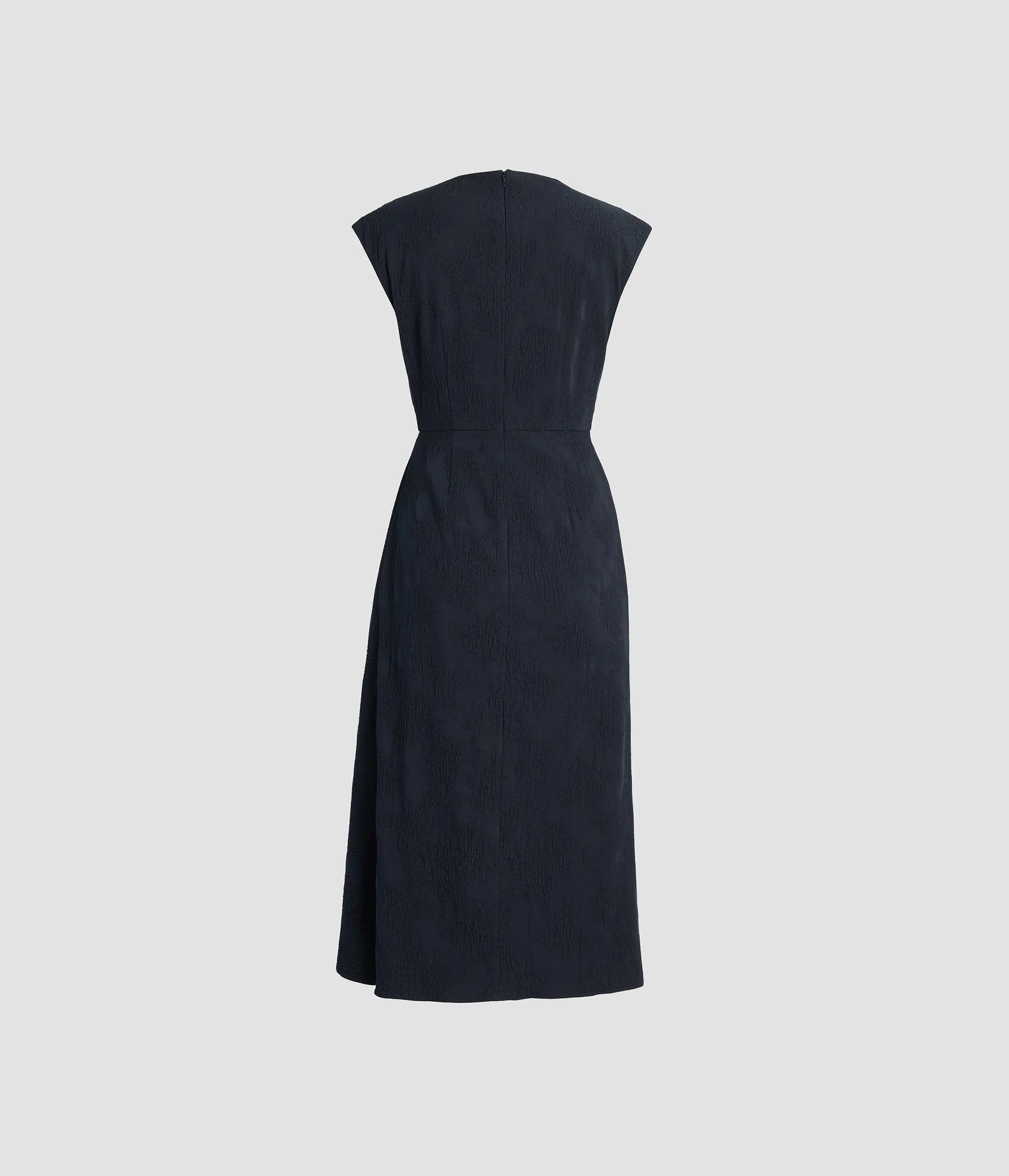 Flower Jacquard Draped Midi Dress sold by ERDEM product image thumbnail 2