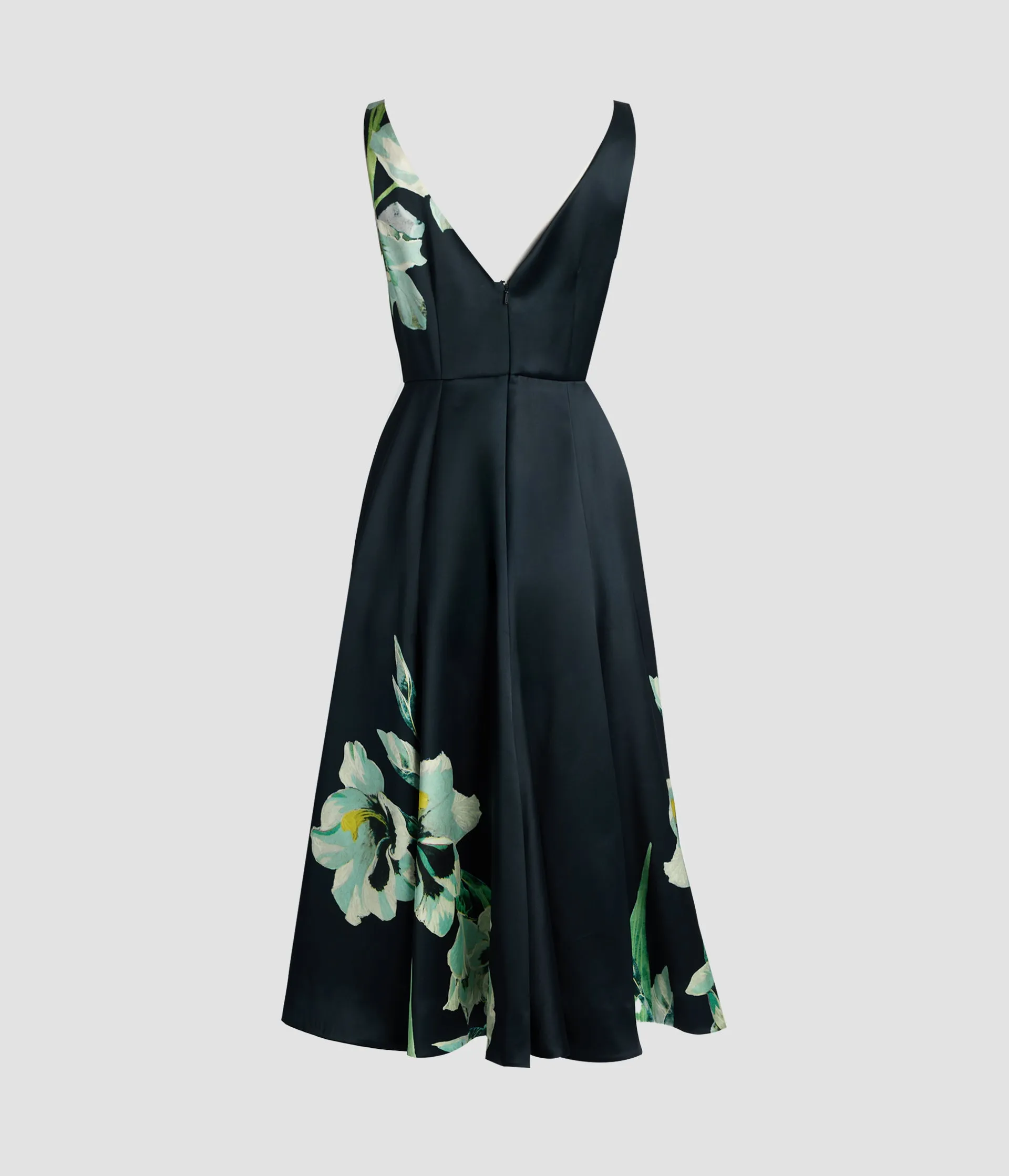Floral Duchess Sleeveless V Neck Midi Dress sold by ERDEM product image thumbnail 2